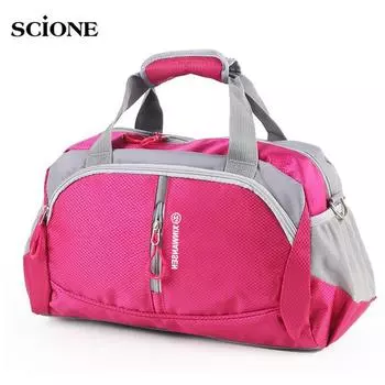 Спортивная спортивная сумка для женщин и мужчин, нейлоновая водонепроницаемая сумка для фитнеса и тренировок на плечо, дорожная сумка для йоги, багажа розы красного