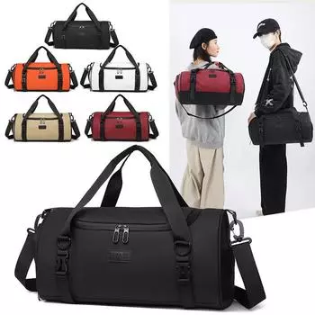 Спортивная сумка, большая вместимость, дорожная сумка, мужская, портативная, через плечо, дорожная сумка оранжевый