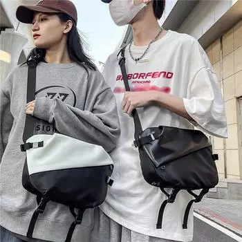 Спортивная сумка через плечо для мальчиков, цветная мужская нагрудная сумка, сумка через плечо чёрный