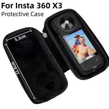 Спортивная сумка для экшн-камеры Insta 360 X3 Mini, сумка для хранения с защитой от падений для Insta 360X3, сумка для хранения с брелоком, аксессуары для камеры