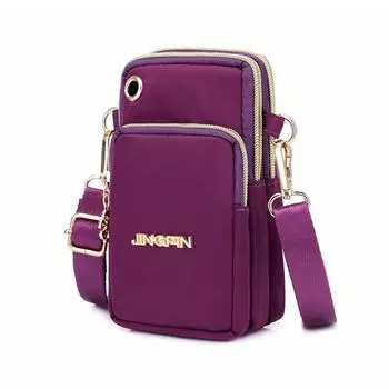 Спортивная сумка для мобильного телефона на открытом воздухе Сумка на запястье для бега Маленький кошелек для монет (плечо/подвесная шея)