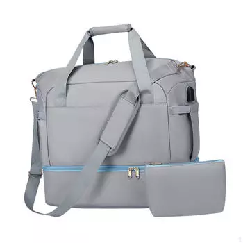 Спортивная сумка для путешествий, дорожная сумка, переносная сумка большой емкости, которую можно носить с собой на выходных для тренировок в поездке белый