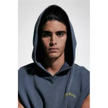 Спортивная толстовка без рукавов HM свободного кроя, темно-синяя dopaMine XS