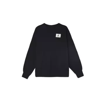 Спортивная толстовка Jordan Knit с круглым вырезом, женские топы, черный DM5190-010 L