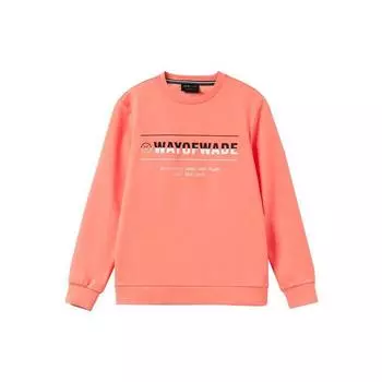 Спортивная толстовка с круглым вырезом и принтом букв Li Ning Wade Series, мужская толстовка, цвет «пустынный-розовый» AWDR437-4 3XL