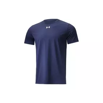 Спортивная трикотажная футболка с круглым вырезом Under Armour, мужские топы, академический синий 22500514-408 M