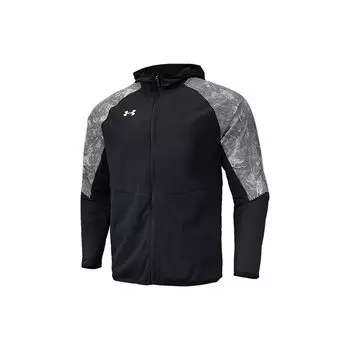 Спортивная трикотажная куртка с капюшоном Under Armour Printed Logo, мужские куртки, черная 22500403-001 M