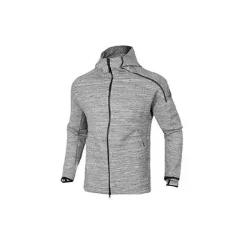 Спортивная вязаная куртка Adidas с капюшоном Мужская верхняя одежда Серый CG1484 L