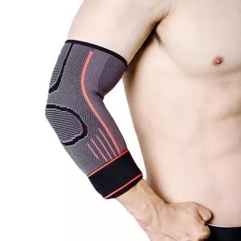 Спортивная защита локтя, дышащая защита локтя, мужская трикотажная защита для баскетбола под давлением, спортивная защита локтя для фитнеса Single Basic