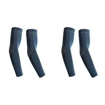Спортивная защита рук из ледяного шелка, быстросохнущая, для рыбалки, пешего туризма, бега (Темно-синий)
