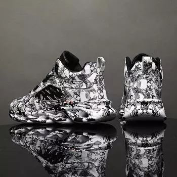 Спортивная защитная обувь, утешители, кроссовки, мужские массивные кроссовки, не кожаная обувь, повседневная повседневная обувь для мальчиков, обувь для тенниса 38 чёрный