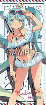 Спортивное полотенце из микрофибры Hatsune Miku Racing 2018, версия 3 900 x 400 мм. Прибл.
