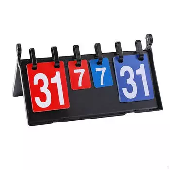 Спортивное табло Score Keeper Портативное профессиональное складное табло с ручным управлением и переворачивающимися картами Настольное