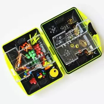 Спортивные аксессуары MUQZI, наборы аксессуаров для рыбалки, поводок для крючков, бусины, ложка, вертлюги, грузило, набор снастей