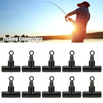 Спортивные аксессуары MUQZI Прочные тройные вертлюги Высокоточные черные однотонные 15 pcs