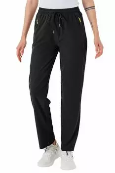 Спортивные беговые брюки для скалолазания, тренировочные, быстро растягивающиеся, M [YSENTO] женские брюки, брюки, брюки, брюки, впитывающие, сушащиеся, для ходьбы, брюки, весна, осень, чёрный