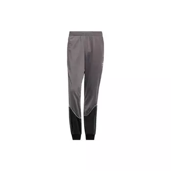 Спортивные брюки Adidas Originals Tricot Sst с принтом логотипа бренда и манжетами по низу, мужские брюки с цветочным принтом, серые HI3006 XS