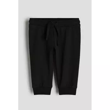 Спортивные брюки из хлопка HM черные