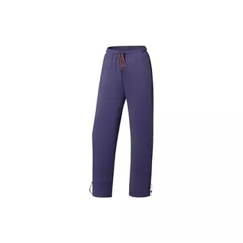 Спортивные брюки Li Ning с однотонным принтом на шнурке и буквами, женские плавки, темно-синие, фиолетовые, AKLS936-2 XL