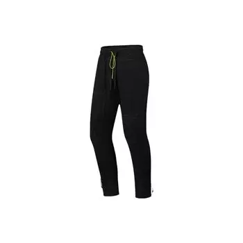 Спортивные брюки Li Ning с вышитым логотипом, эластичным поясом и манжетами на шнурке, женские брюки черного цвета AKLS948-1 M