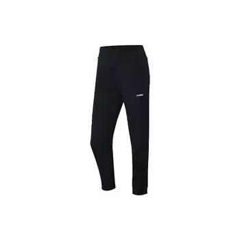 Спортивные брюки Li Ning Training Series с логотипом и манжетами, женские брюки, черные AKLR590-2 M