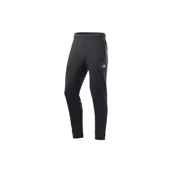 Спортивные брюки Li Ning Training Series с объемным логотипом и свободной манжетой, мужские брюки, цвет холодный-песочный-черный AKLR367-2 XXL