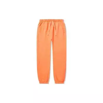 Спортивные брюки Li Ning Vital Series однотонные зауженные трикотажные мужские брюки облачно-оранжевые AKLTD97-2 L