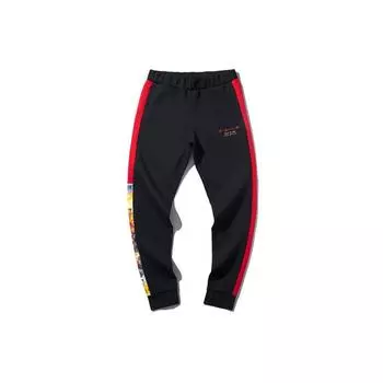 Спортивные брюки Li Ning X Disney Collaboration с мультяшным принтом, женские брюки черного цвета AKLQ096-1 S