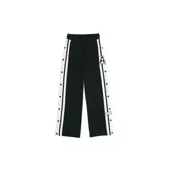 Спортивные брюки Li Ning X Disney Color Block Split Button, летние женские брюки, черные AKXQ036-1 S