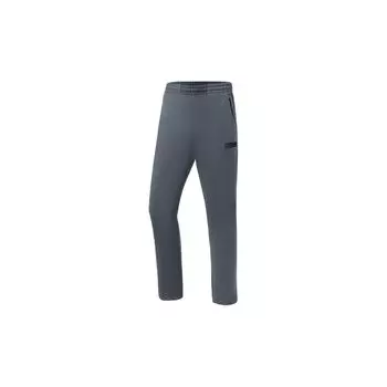 Спортивные брюки прямого кроя из флиса с логотипом серии Li Ning Fitness, мужские брюки цвета грозовой шторм-серый AYKR513-2 S