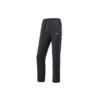 Спортивные брюки прямого кроя с флисовой подкладкой Li Ning Fitness Series, женские, черные, AYKR758-1 XXL