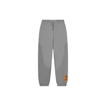 Спортивные брюки с эластичным поясом и манжетами Li Ning Label Pattern, мужские брюки Shark-Gray AKLSD61-1