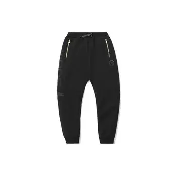 Спортивные брюки с манжетами и буквенным принтом Li Ning Wade Series, мужские брюки, черные AKLR111-2 M