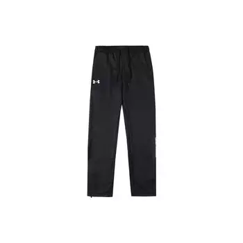Спортивные брюки с однотонным логотипом Under Armour, мужские брюки, черные 1366265-001 M