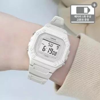 Спортивные часы CASIO пастельного цвета, стандартная пара, 7 лет, светильник с батарейкой, 218C, бежево-серый A