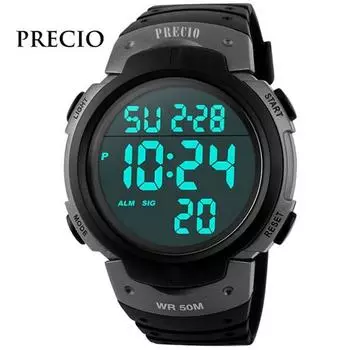 Спортивные часы Presio, электронные часы, наручные часы, водонепроницаемые часы 50 м, N68, популярные корейские часы