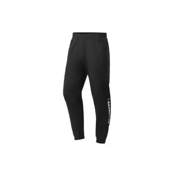 Спортивные длинные брюки Li Ning Training Series с принтом букв и манжетами, мужские стандартные черные AKLQ623-1 XXL