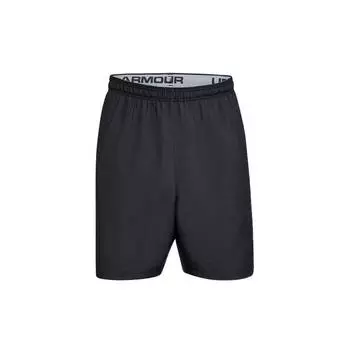 Спортивные дышащие шорты Under Armour Woven Series с буквенным логотипом, черные мужские штаны, 1320203-001 M