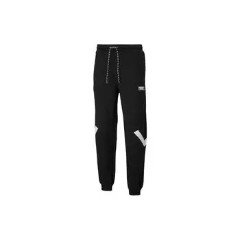 Спортивные джоггеры Puma Casual Sport с эластичными манжетами на шнурке, мужские брюки, черные 531336-01 XL