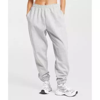 Спортивные флисовые брюки Gymshark Training Light Grey Core Marl B7a4d Gbcn L