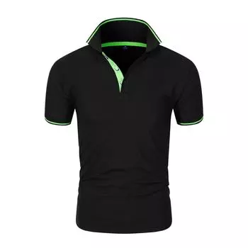 Спортивные футболки из смеси хлопка с короткими рукавами, повседневные летние однотонные мужские рубашки-поло, деловые рекламные топы-поло M белый