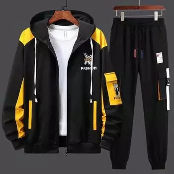 Спортивные костюмы, мужские брюки с капюшоном, одинаковые комплекты из 2 предметов, одежда для мужчин, спортивный костюм, толстовки
