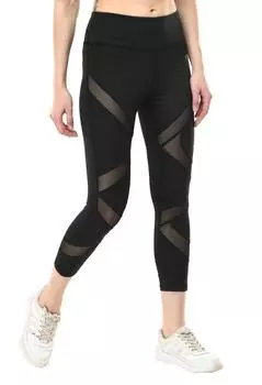 Спортивные леггинсы Body Smith Solid Black Mesh M чёрный