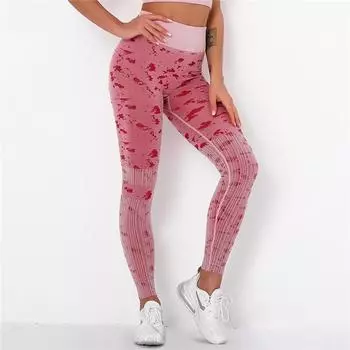 Спортивные леггинсы Nessaj, женские камуфляжные бесшовные спортивные штаны, камуфляжные леггинсы пуш-ап для фитнеса, эластичные джеггинсы для тренировок