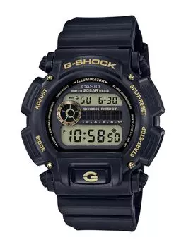 Спортивные мужские часы Casio G-Shock из кварцевой смолы, черные/золотые