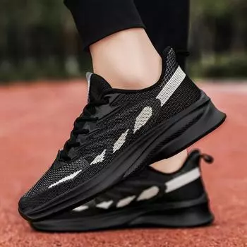 Спортивные мужские кроссовки сетчатые дышащие и легкие всесезонные кроссовки для бега большого размера повседневные сетчатые кроссовки 39 белый