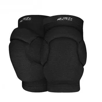 Спортивные наколенники Губчатые наколенники для предотвращения столкновений Волейбол Хип-хоп Танцы Утолщенные защитные наколенники Лыжные леггинсы L