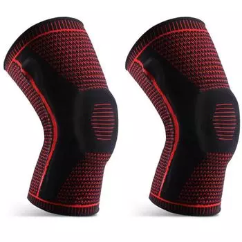 Спортивные наколенники Поддержка коленного сустава Надколенник Медиальный Сильный Мениск Силиконовая компрессионная защита Бег Баскетбол XL