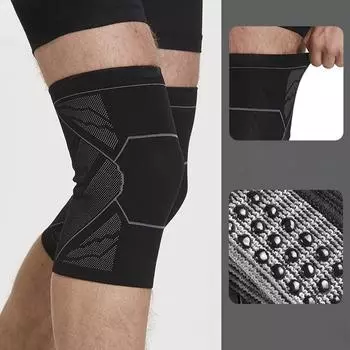 Спортивные наколенники, профессиональные силиконовые нескользящие наколенники для бега, ультратонкая высокоэластичная баскетбольная скакалка, тонкая секция S