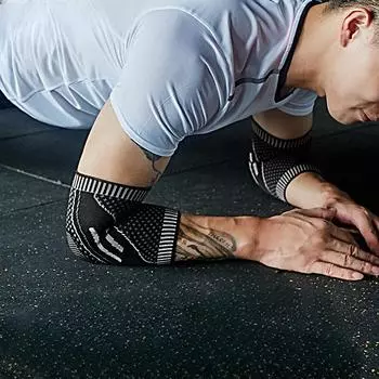 Спортивные налокотники для мужчин, налокотники для фитнеса для жима лежа, баскетбольная компрессионная плоская опора для женских рук, противоизносные мужские теплые суставные рукава S